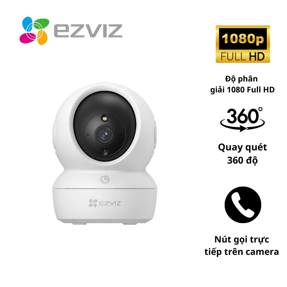 Camera Wifi Ezviz H6c Pro 1080P – Camera Wifi Trong Nhà Quay Quét 360 – Đàm Thoại Trực Tiếp