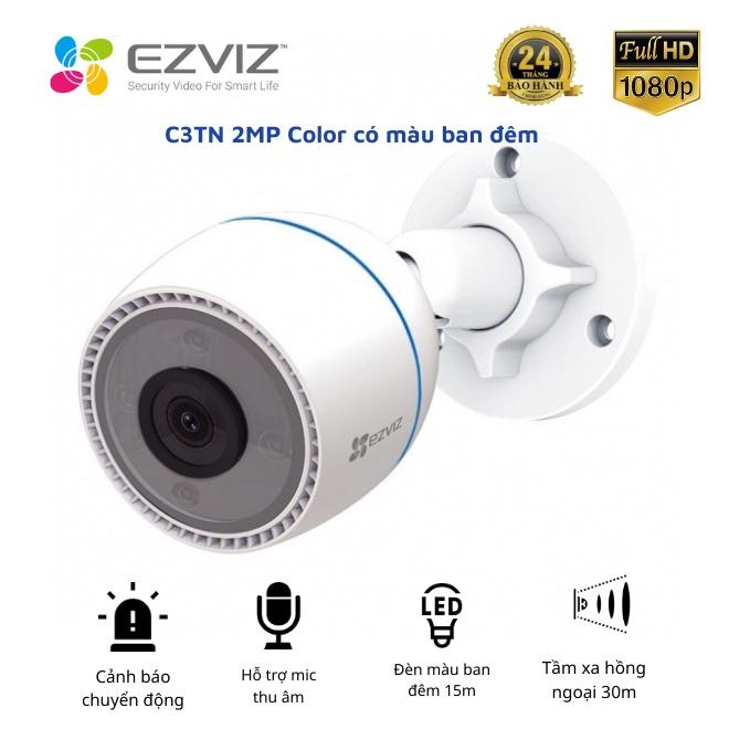 Camera không dây wifi Ezviz C3TN 1080P Color Night