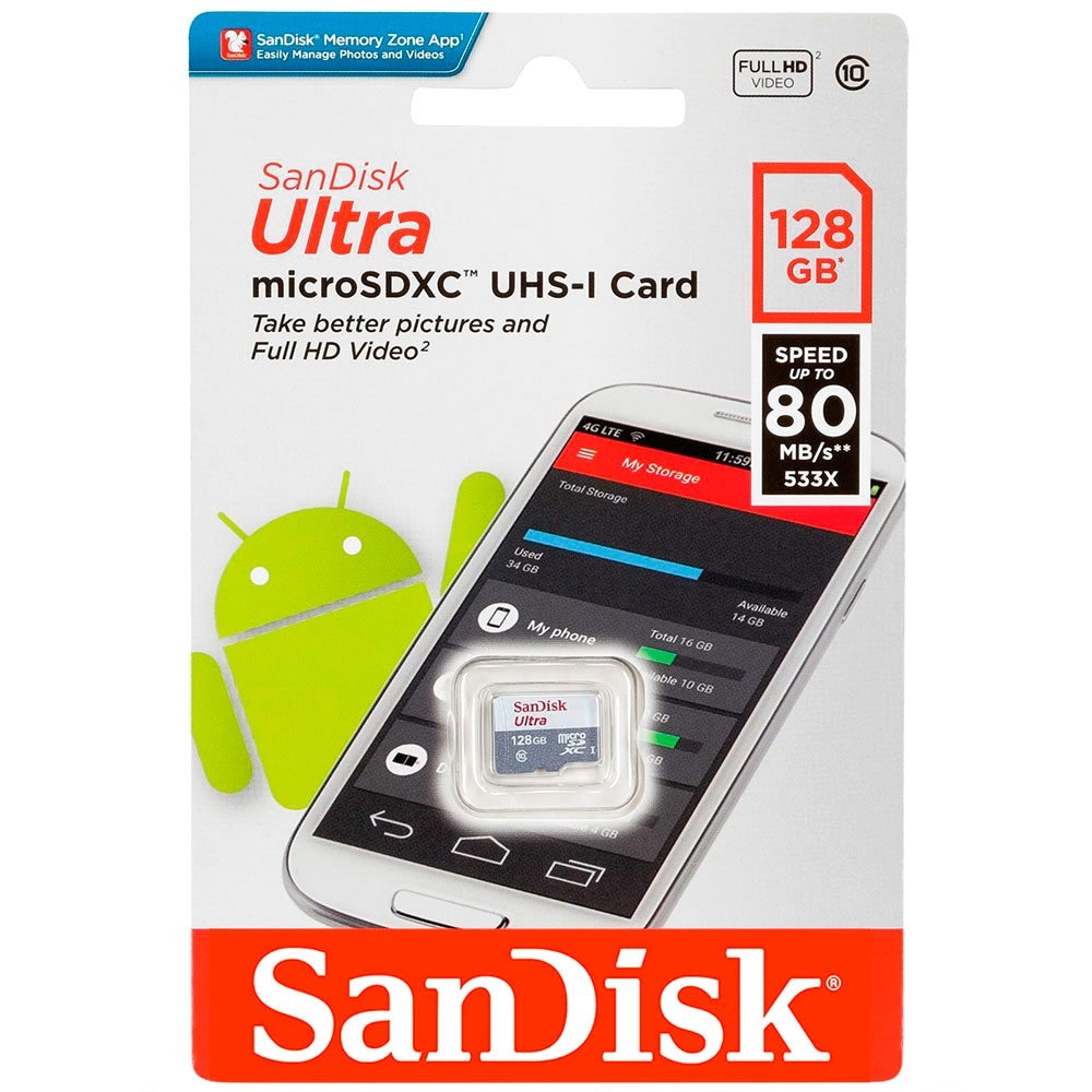 Thẻ nhớ SanDisk Class 10 128GB 100MB/s